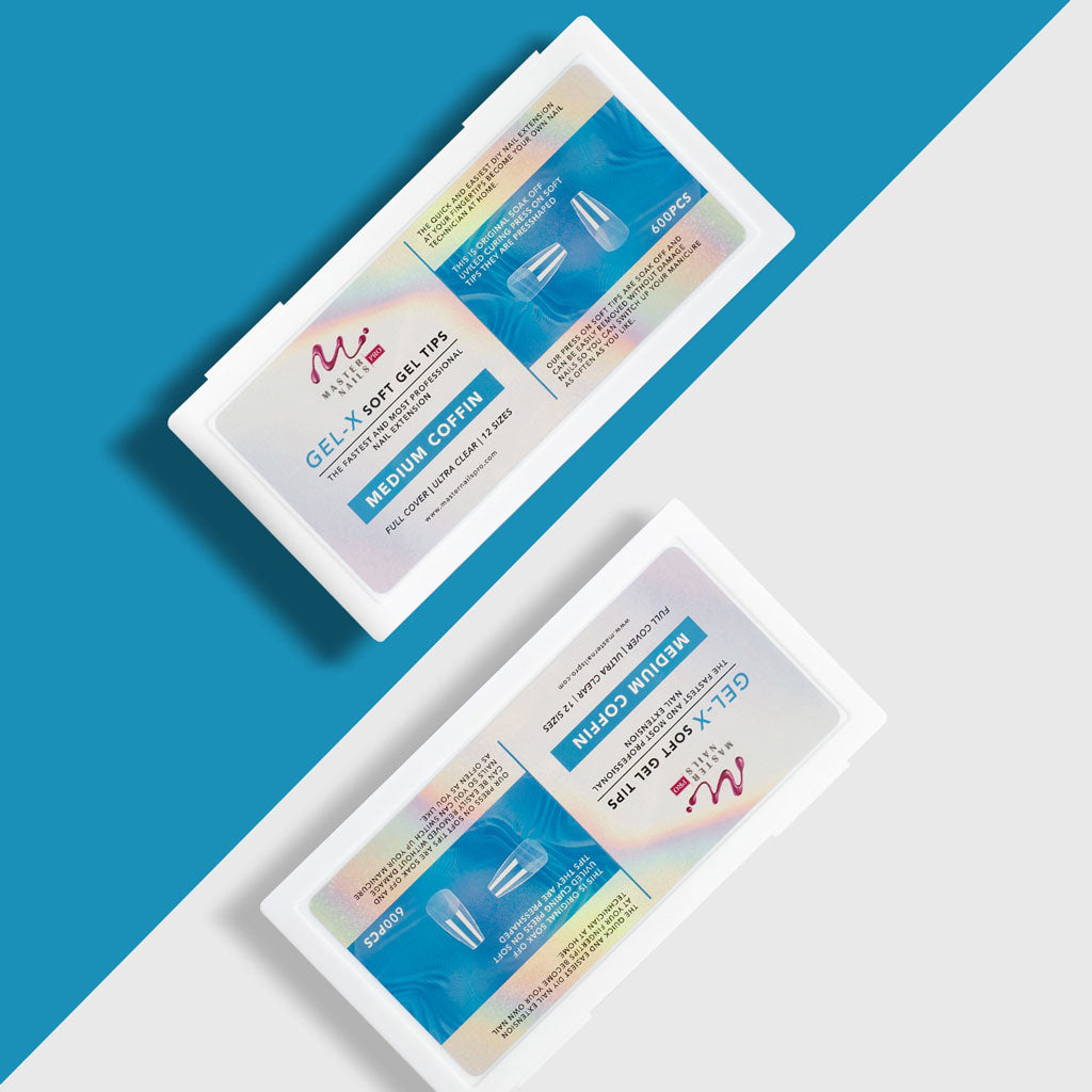 Gel-X Medium Coffin Soft Gel Tips 600