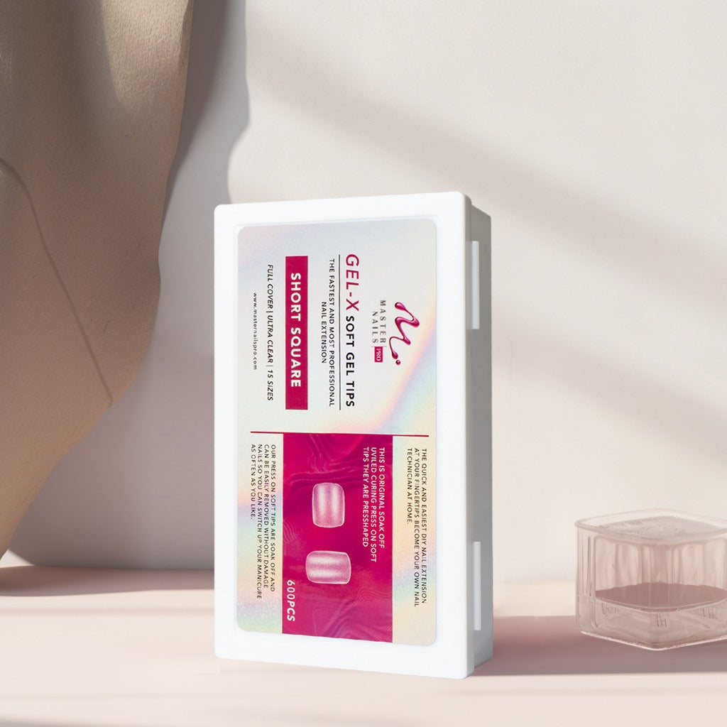 GEL-X Short Square Soft Gel Tips 600