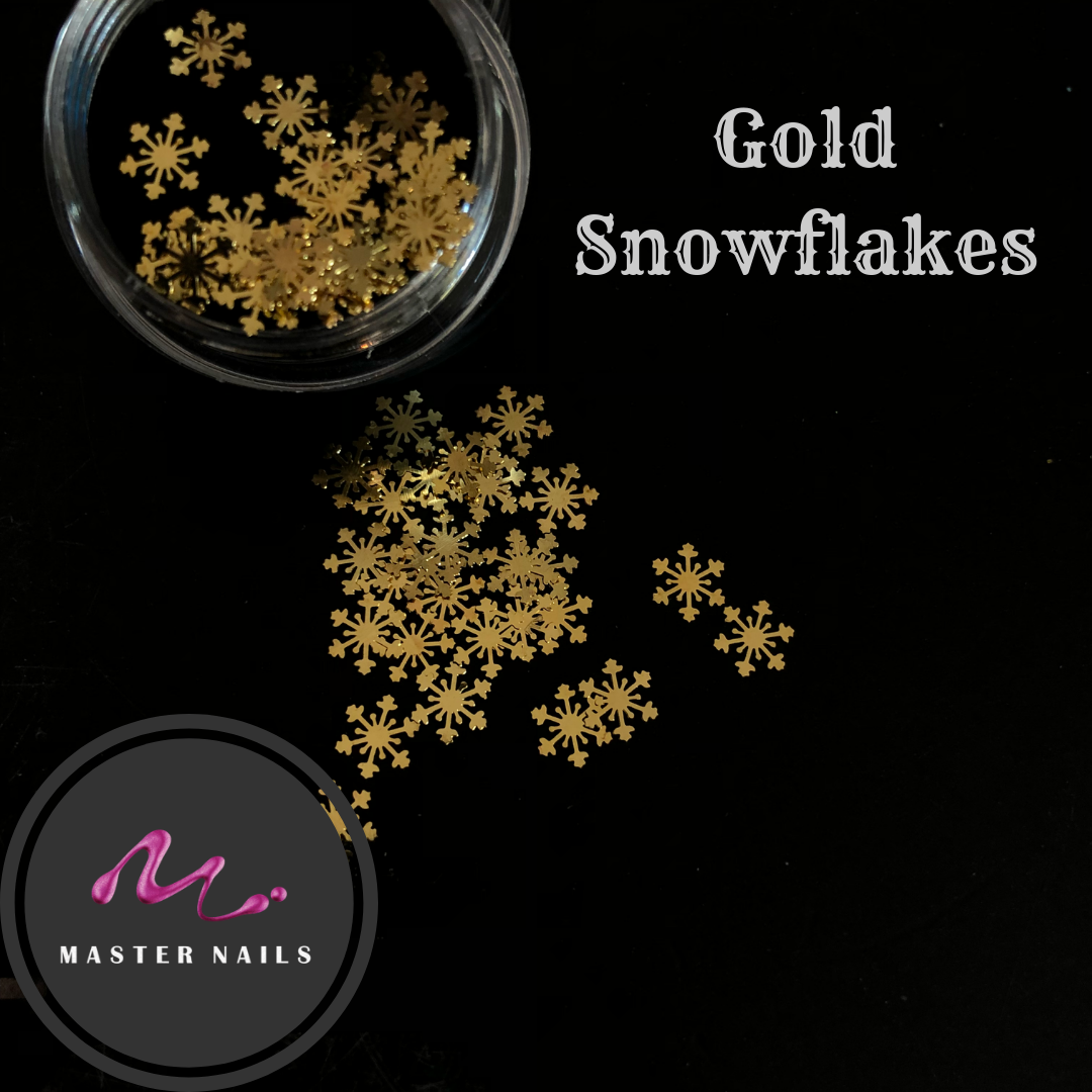 Metallic Gold Snowflakes (AP-12 #12)