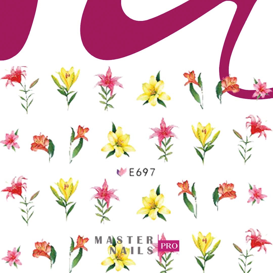 3D Nail Stickers (Flowers E688-E697)