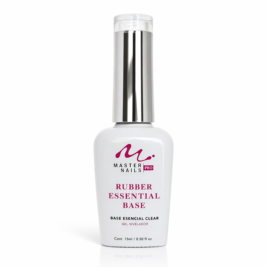 Rubber Essential Base Clear – Base Niveladora para Uñas | Master Nails Pro
