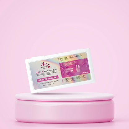 Gel-X Medium Square Soft Gel Tips 600