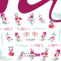 3D Nail Stickers (Flowers E688-E697)