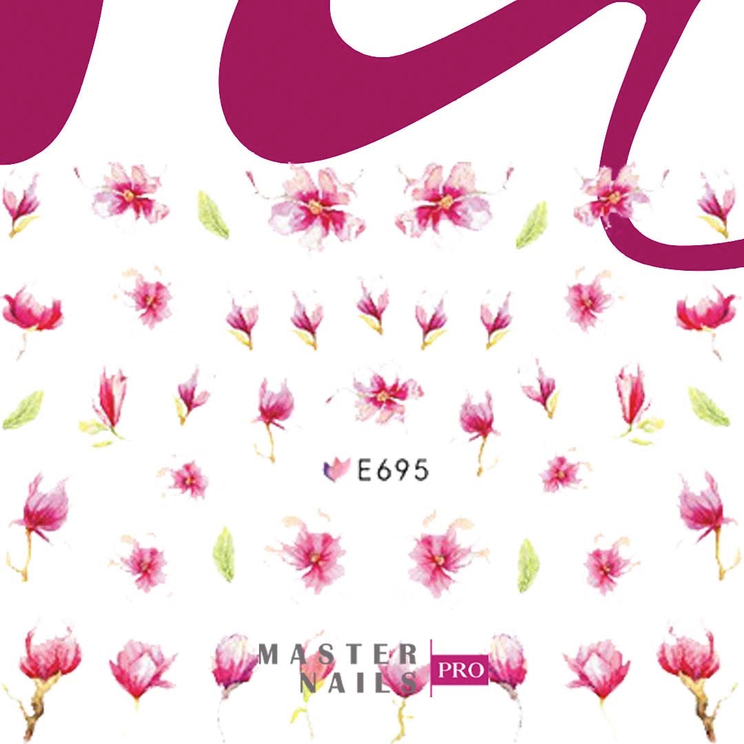 3D Nail Stickers (Flowers E688-E697)