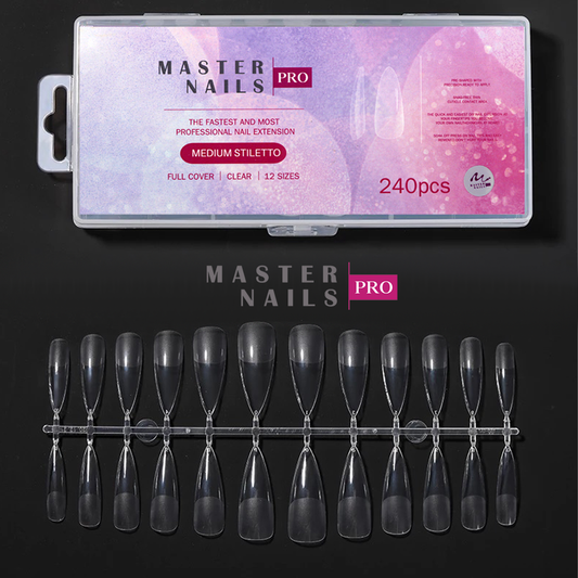 Gel Tip Medium Stilettos 240pcs
