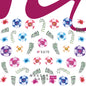 3D Nail Stickers (Flowers E666-E676)